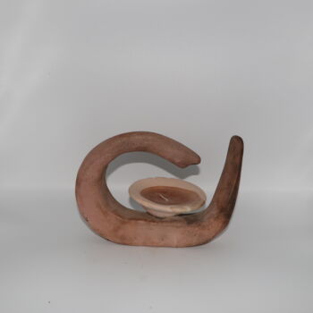 Sculpture titled "BOUGEOIR" by Anthony Barraud, Original Artwork, Clay