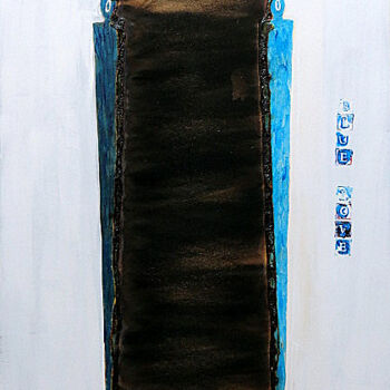 Painting titled "blue love" by Abba, Original Artwork, Acrylic