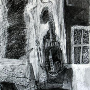 Drawing titled "Shadows" by Abbas Timareh, Original Artwork, Conté