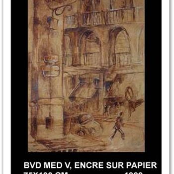 Pittura intitolato "bvd Med V casablanc…" da El Abbas El Abed, Opera d'arte originale