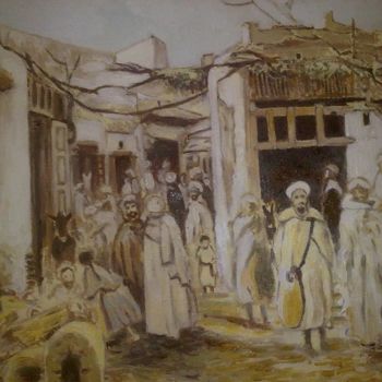 Pittura intitolato "1379243-73155053352…" da El Abbas El Abed, Opera d'arte originale