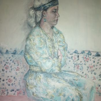 Peinture intitulée "Arqania" par Abdel Lafrimi, Œuvre d'art originale, Huile Monté sur Panneau de bois