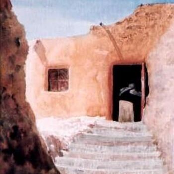 Peinture intitulée "From Siwa" par Abdel Raouf Abdel Khalek, Œuvre d'art originale, Huile
