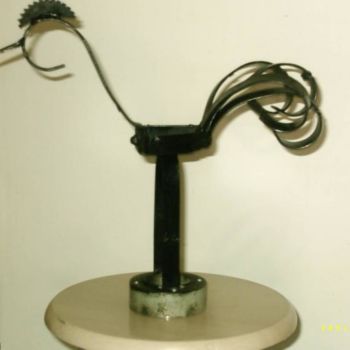 Escultura titulada "coq englais" por Pi Casso, Obra de arte original