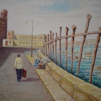 Painting titled "Landscape6" by Maged Abdel Fattah, Original Artwork