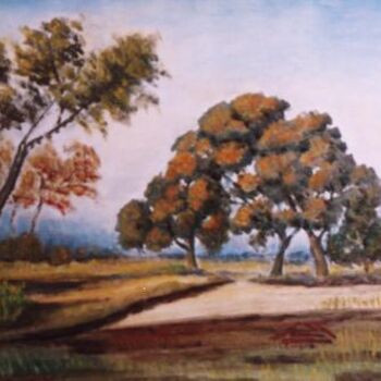 Painting titled "Landscape13" by Maged Abdel Fattah, Original Artwork