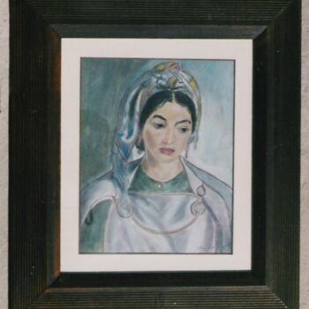 Malarstwo zatytułowany „femme marocaine” autorstwa Abdelhadi Chaouki, Oryginalna praca