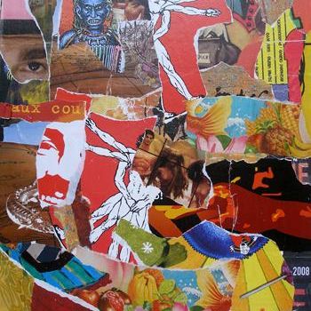 Collages intitulée "Métissage" par Abdelkader Djalti, Œuvre d'art originale