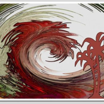 Digitale Kunst mit dem Titel "Desert storm" von Karim Bouchnak, Original-Kunstwerk, Digitale Malerei