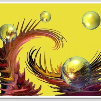 Digitale Kunst mit dem Titel "Dragon" von Karim Bouchnak, Original-Kunstwerk, Digitale Malerei