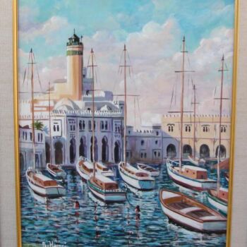 Peinture intitulée "Amirauté d'Alger (L…" par Abdelkrim Hamri, Œuvre d'art originale