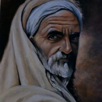 Painting titled "Le Berbere" by Abdelkrim Hamri, Original Artwork