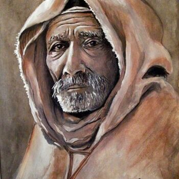 Pintura titulada "Sagesse" por Abdelkrim Hamri, Obra de arte original