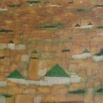 Collages titulada "moroccan city" por Abdellah Bougma, Obra de arte original, Collages