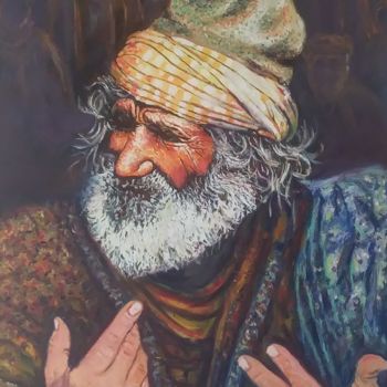 Painting titled "Le narrateur" by Abdul, Original Artwork, Other