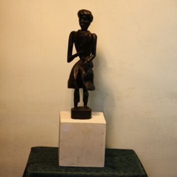 Sculpture titled "Karkabou" by Abdellouahab Selka, Original Artwork, Wood