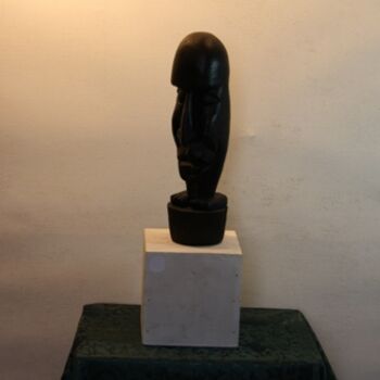 Sculpture titled "Titus" by Abdellouahab Selka, Original Artwork, Wood
