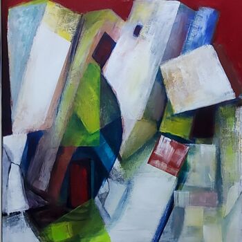 Pintura intitulada "Abstraction6" por Abdelouahed Ghanemi, Obras de arte originais, Acrílico