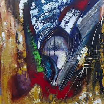 Ζωγραφική με τίτλο "Abstraction5" από Abdelouahed Ghanemi, Αυθεντικά έργα τέχνης, Ακρυλικό