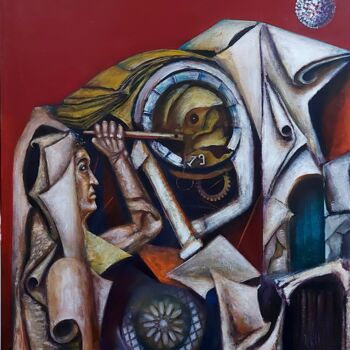 Pittura intitolato "Confinement" da Abdelouahed Ghanemi, Opera d'arte originale, Acrilico