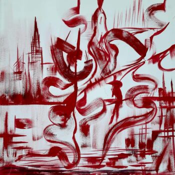 Painting titled "MONO2" by Abdelouahed Ziani, Original Artwork, Acrylic