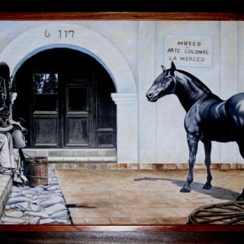 Painting titled "EL TALABARTERO" by Abdenago, Original Artwork