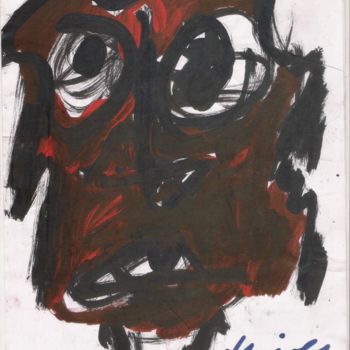 Malerei mit dem Titel "femme rouge et noir" von Haimer, Original-Kunstwerk