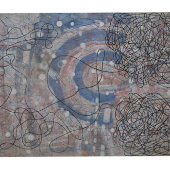 Pittura intitolato "Tied rope coil Tied…" da Abdoulie Conteh, Opera d'arte originale, Acrilico