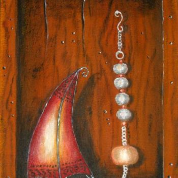 Schilderij getiteld "Des objets d'artisa…" door Rachida Abdrebbi, Origineel Kunstwerk