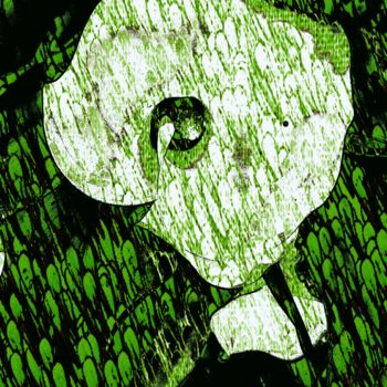 Arts numériques intitulée "Artwork green pearl…" par Viperblood, Œuvre d'art originale, Peinture numérique