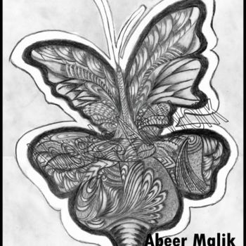 Zeichnungen mit dem Titel "pencil illustration…" von Abeer Malik, Original-Kunstwerk, Andere