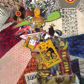 Collages titled "uang dasaran" by Abeikoen, Original Artwork
