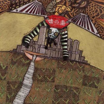 Collages titled "teror kota" by Abeikoen, Original Artwork