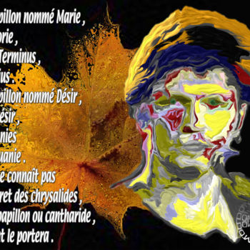 Grafika cyfrowa / sztuka generowana cyfrowo zatytułowany „Noir Désir” autorstwa Abelard, Oryginalna praca, Malarstwo cyfrowe