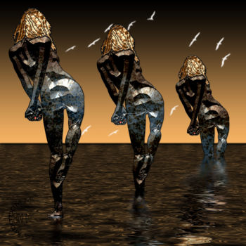 Цифровое искусство под названием "Gradiva" - Abelard, Подлинное произведение искусства, Цифровая живопись