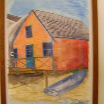 Pintura intitulada "Provincetown Baysid…" por Brad Abercrombie, Obras de arte originais