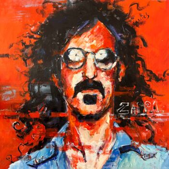 Painting titled "Zappa" by Abhishek Deheriya, Original Artwork, Acrylic