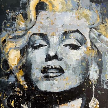 Pintura titulada "Marilyn" por Abhishek Deheriya, Obra de arte original, Acrílico