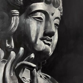 Pittura intitolato "Buddha" da Abhishek Deheriya, Opera d'arte originale, Acrilico