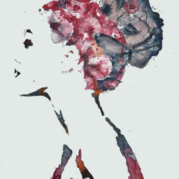 Peinture intitulée "Sarah's Dream" par Abi Jameson, Œuvre d'art originale, Aquarelle Monté sur Carton