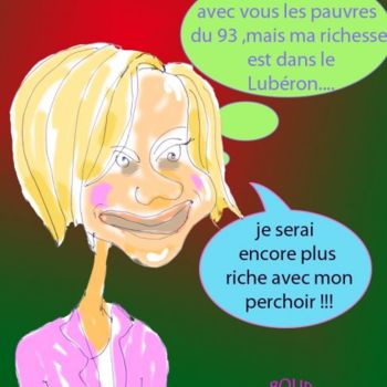 Tekening getiteld "Guigou au perchoir?…" door A Bourg Art, Origineel Kunstwerk