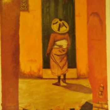 Peinture intitulée "femme_chamalia.JPG" par Abouryad, Œuvre d'art originale
