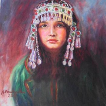 Peinture intitulée "sarah" par Driss Abousaadia, Œuvre d'art originale