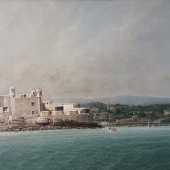 Painting titled "Forte de São João d…" by Abraham Levy Lima, Original Artwork, Oil