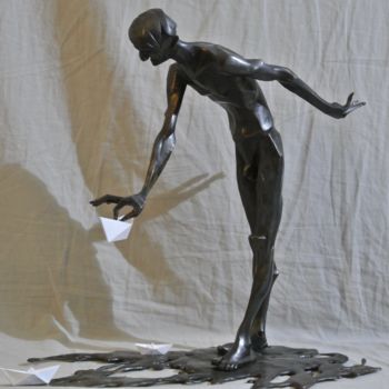 Sculpture titled "«Черная вода»" by Fedor Abramov, Original Artwork, Bronze