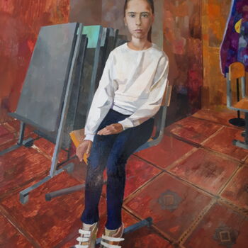 Картина под названием "Nasta Znameneva" - Ирина Абрамова, Подлинное произведение искусства, Масло