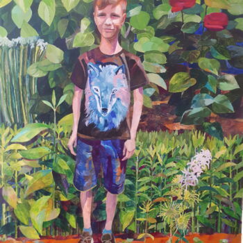 Peinture intitulée "Саша Дедовец" par Irina Abramova, Œuvre d'art originale, Huile