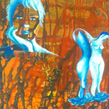 "woman of blue" başlıklı Tablo Önder Bora tarafından, Orijinal sanat