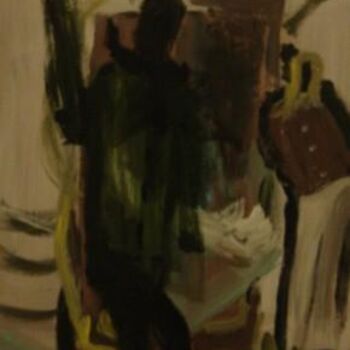 Pittura intitolato "The Waiter 2" da The Abstract Surrealist, Opera d'arte originale
