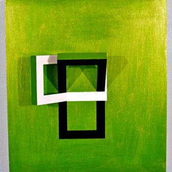 Schilderij getiteld "Imperfect Symmetry" door Pablo Alfredo De La Peña, Origineel Kunstwerk, Glazuur